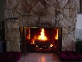 Fireplace at JarviHomestay